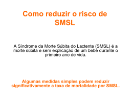 Como reduzir o risco de SMSL - Sociedade Portuguesa de Pediatria