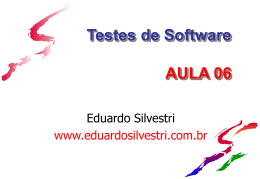 TesteSw_Aula06 - Professor Eduardo Silvestri