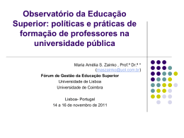 Observatório da Educação Superior: políticas e práticas de