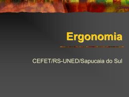 Ergonomia – CEFET/RS