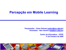 César Delmas - Percepção em m-learning