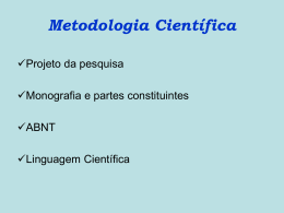 Metodologia Científica