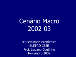 Cenário Macro 2002 - 2003