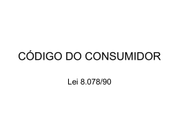 CODIGO DO CONSUMIDOR