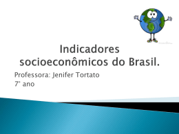 Indicadores socioeconomicos do Brasil