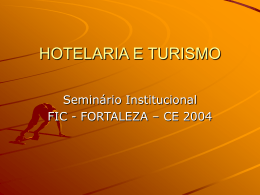 Turismo no Ceará - FIC / CE em 2004