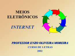 Meios Eletrônicos. Por: Enzo de Oliveira Moreira