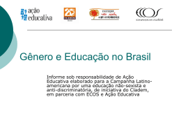 Mulheres na Educação Brasileira