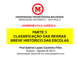 hermenêutica jurídica - Gabriel Lopes Coutinho Filho