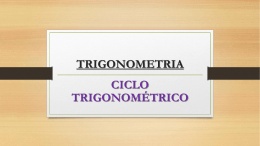 ciclo trigonométrico - 2014