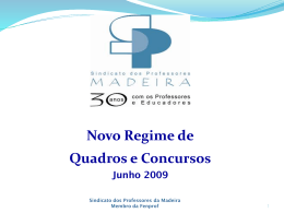 CONCURSOS_2009-RAM - Sindicato dos Professores da Madeira