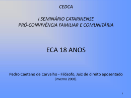 ECA 18 ANOS Power point Pedro Caetano de Carvalho