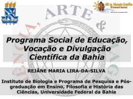 apresentação - Academia Brasileira de Ciências