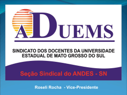 CARREIRA DOCENTE - ADUEMS - Andes-SN
