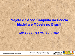 Projeto de Ação Conjunta na Cadeia Madeira e Móveis