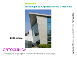 Seminário Tecnologia da Arquitetura e do Urbanismo
