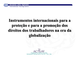 International Instruments for Global Trade Union