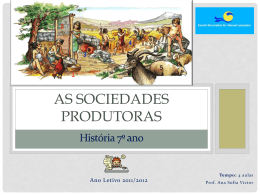 As sociedades produtoras