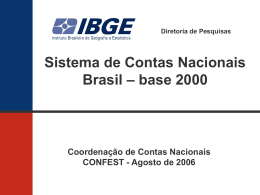 Sistema de Contas nacionais Brasil base 2000