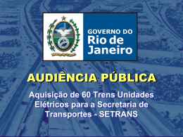 Audiência Pública - Governo do Estado do Rio de Janeiro