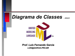 Diagrama de Classes - Prof. Dr. Luis Fernando Garcia