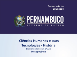 Mesopotâmia - Governo do Estado de Pernambuco