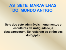 AS SETE MARAVILHAS DO MUNDO ANTIGO - pradigital
