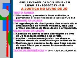 igreja evangélica sos jesus - eb lição 21