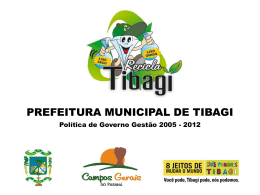 RECICLA TIBAGI - Programa Cidades Sustentáveis