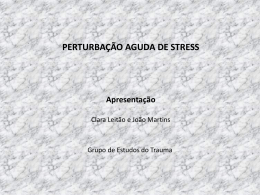 Perturbação Aguda de Stress(PAS).