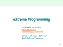 Apresentação – eXtreme Programming (XP) - Sefaz-AL