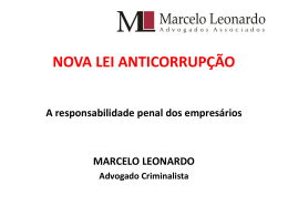 Lei Anticorrupção - Responsabilidade penal de - Crea
