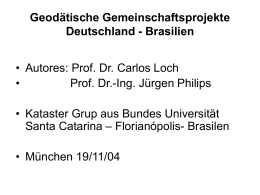 Brasilien - Deutsche Geodätische Kommission