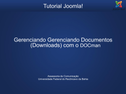 Tutorial Joomla - Gerenciando Documentos Downloads com DOCman