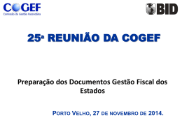 8 – COGEF 25a reunião BID Novo Programa Fiscal25-11-14