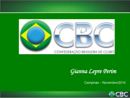Instrumento de Convênio - Confederação Brasileira de Clubes
