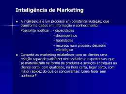 Aula 02 - Inteligência de marketing