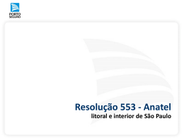 Resolução 553 - Anatel litoral e interior de São Paulo