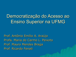 Slide 1 - Universidade Federal de Minas Gerais