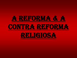 a contra reforma religiosa