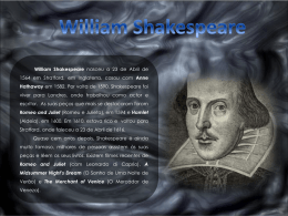 Vida e Obra de Shakespeare (Nicole 8º A) - Bem