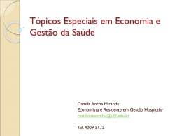 AULA: A estrutura do setor saúde brasileiro por Camila Rocha