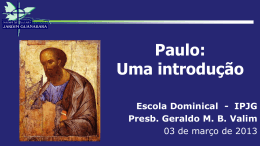 Paulo, uma introdução