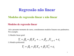 Modelos de regressão não linear