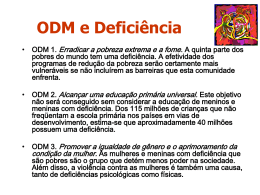 Rosangela B. Bieler - ODM e Deficiência