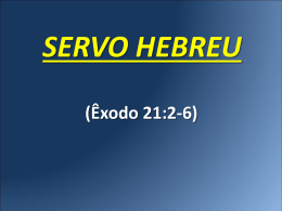 SERVO HEBREU (Êxodo 21:2-6
