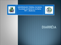Diarreia - pet | medicina - Universidade Federal da Bahia