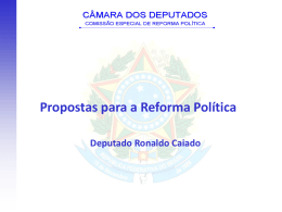 {Palestra} Reforma Política - Deputado Ronaldo Calado