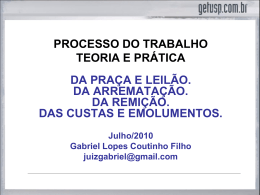 ARREMATAÇÃO - Gabriel Lopes Coutinho Filho
