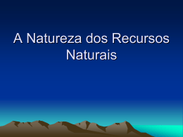 4. natureza dos recursos